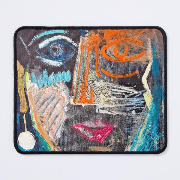 Item preview, Colorful Abstract Face Portrait – Modern Expressionist Art designed and sold by art2print.