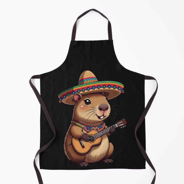 Item preview, Cinco De Mayo Groundhog Sombrero Guitar Musician designed and sold by GrumpySableye.