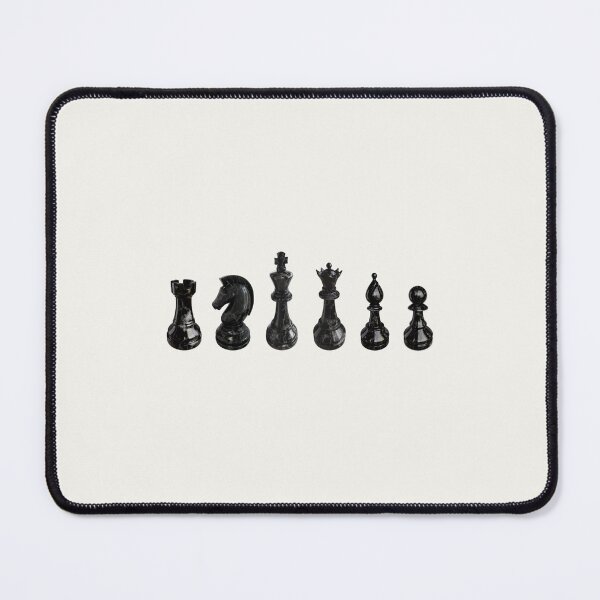 Item preview, Black Marble Chess Pieces Minimal Strategy Art designed and sold by trepiu.