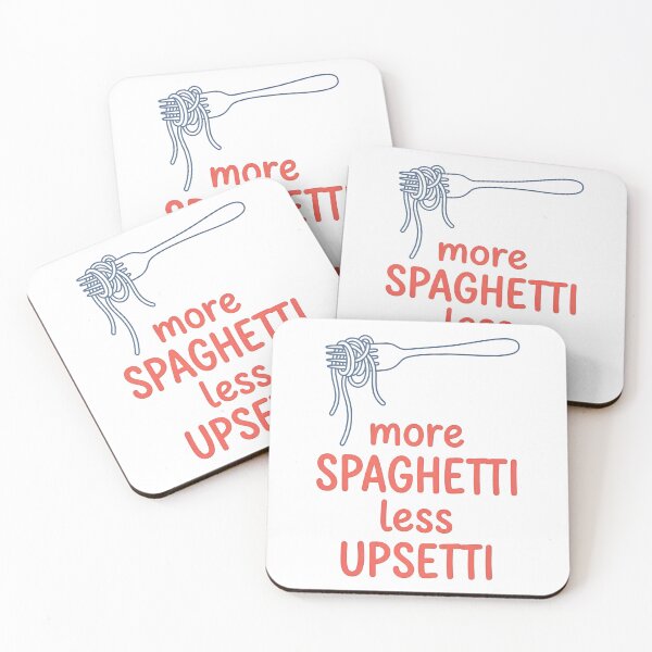 Item preview, more SPAGHETTI less UPSETTI designed and sold by friedcactstudio.