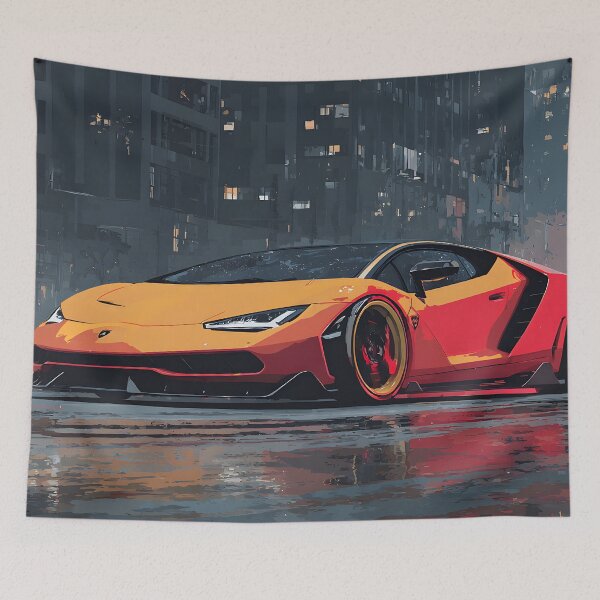 Item preview, Lamborghini Centenario Canvas Print – Bold Supercar Artwork designed and sold by AutoPopStudio.