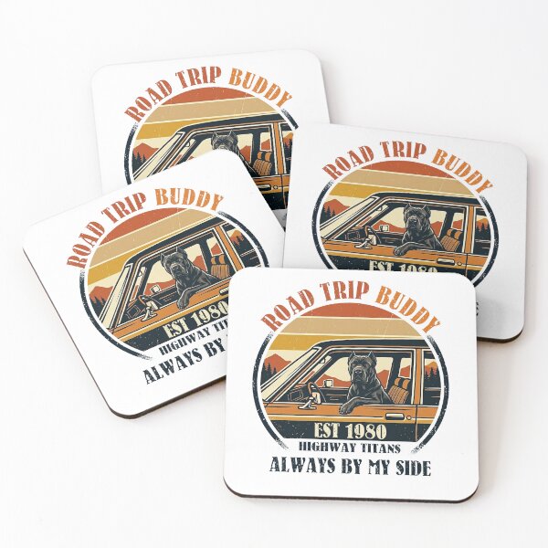 Item preview, Retro Cane Corso Road Trip | Highway Titans Vintage Art designed and sold by MCBreath.