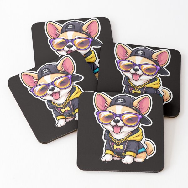 Item preview, Hip-Hop Corgi Streetwear Style designed and sold by Iuqiune.
