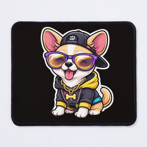 Item preview, Hip-Hop Corgi Streetwear Style designed and sold by Iuqiune.