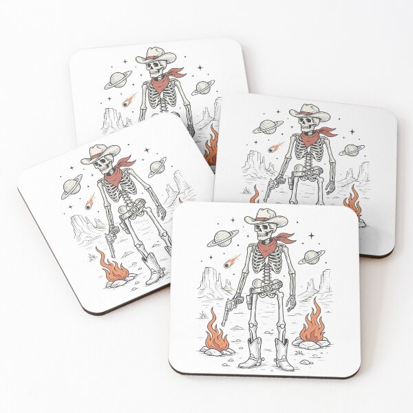 Item preview, Cowboy Skeleton in Space designed and sold by friedcactstudio.