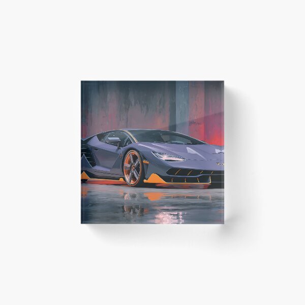 Item preview, Lamborghini Centenario Wall Art – Vibrant Garage Decor designed and sold by AutoPopStudio.