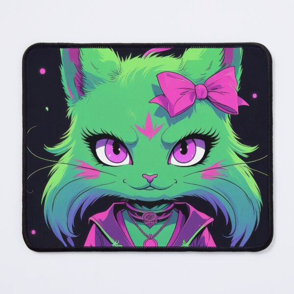 Item preview, Vibrant Kawaii-Core Character with Neon Magic and Whimsical Creatures designed and sold by Sergii Davydenko.