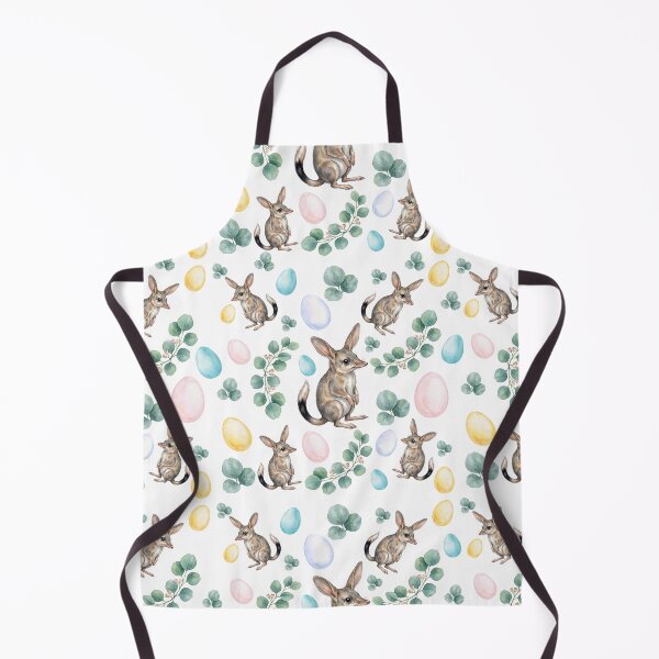 Item preview, Cute Easter Bilby and Eucalyptus Pattern - Modern Australiana Watercolor Fabric designed and sold by Wennebabs.