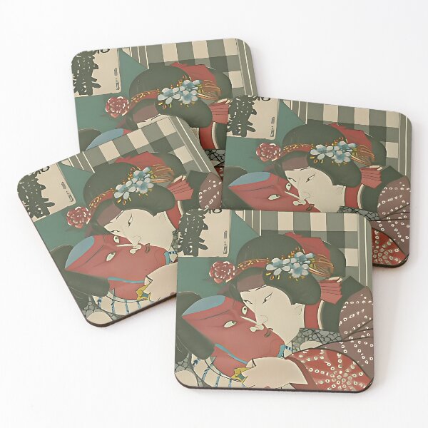 Item preview, Amor Prohibido: Ukiyoe Retro Kabuki - Beso Eterno designed and sold by senjya-d.