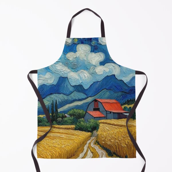 Item preview, Golden Wheat Field Farm Landscape Oil Painting designed and sold by NovaPetal17.