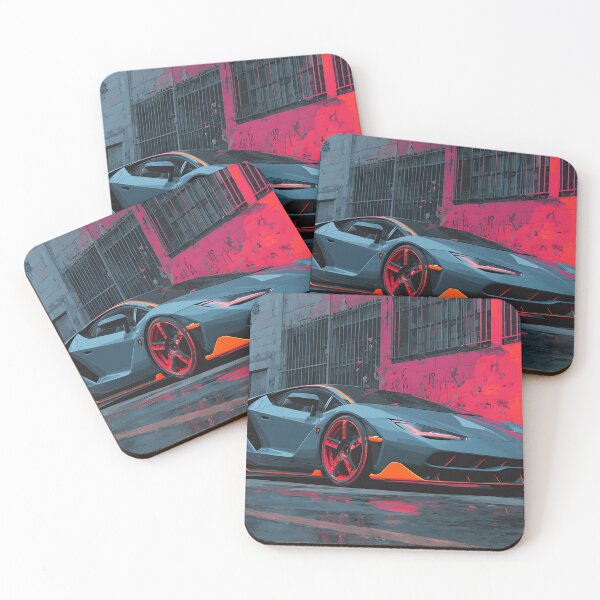 Item preview, Pintura de Lamborghini Centenario al estilo Pop Art – Estilo de la cultura pop moderna designed and sold by AutoPopStudio.