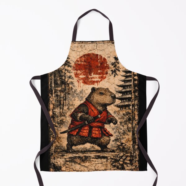 Item preview, Vintage Samurai Capybara Japanese Warrior Graphic designed and sold by JerdbordinShop.