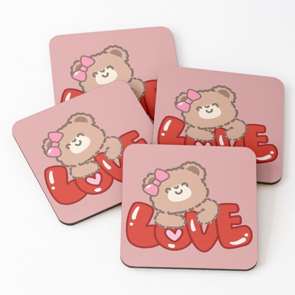 Item preview, Cute Teddy Bear Love - Romantic Valentine's Day Illustration designed and sold by SolutionsArt.