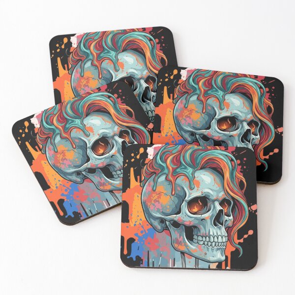 Item preview, Neon Graffiti Skull – Dripping Punk Street Art for T-Shirts & Stickers designed and sold by Artful Expression .