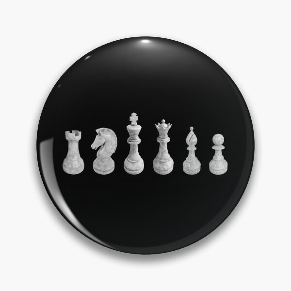 Item preview, White Marble Chess Pieces Minimal Strategy Art designed and sold by trepiu.