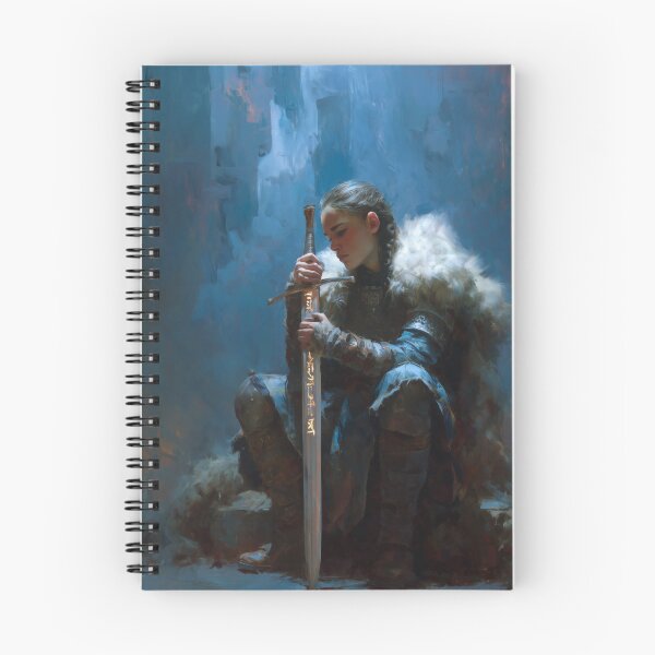 Item preview, Hervör and the Sword Tyrfing designed and sold by NordicDreams.