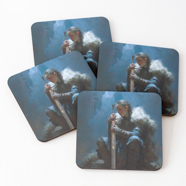 Item preview, Hervör and the Sword Tyrfing designed and sold by NordicDreams.