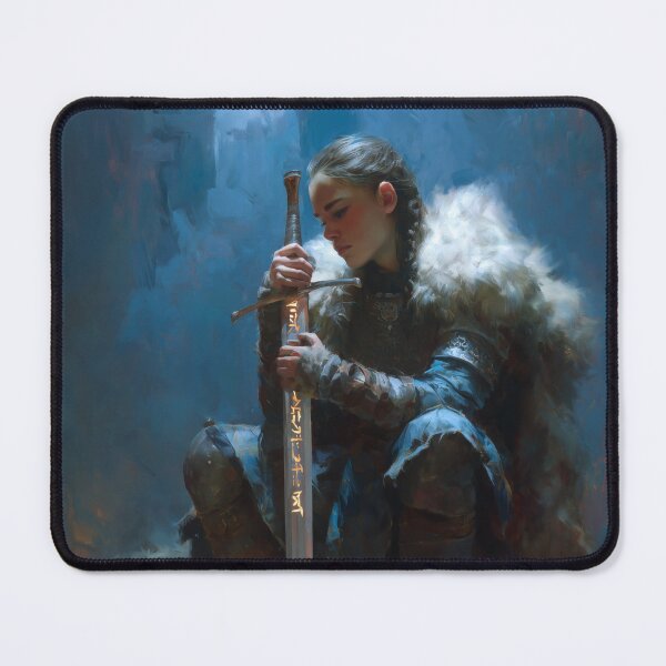 Item preview, Hervör and the Sword Tyrfing designed and sold by NordicDreams.