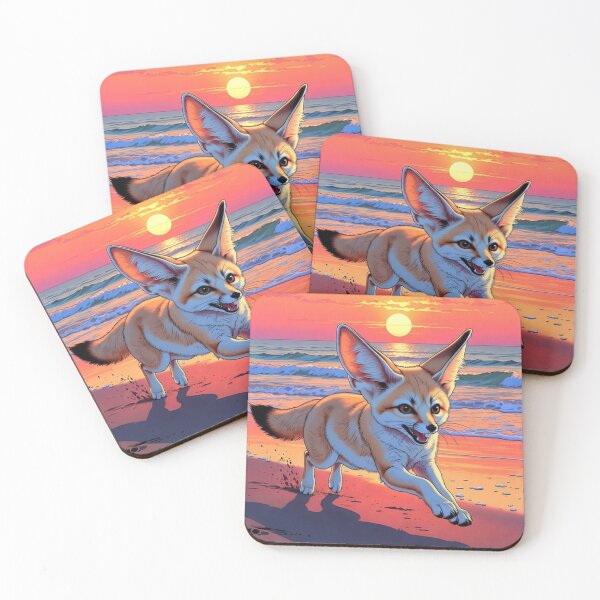 Item preview, Fennec Fox – Sunset Beach Run Design designed and sold by Dogandesighn.