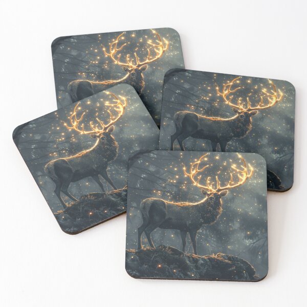 Item preview, Magical Deer I – Guardian of the Starlight designed and sold by CosmicGlyph.