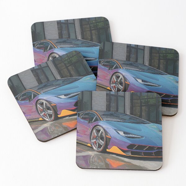 Item preview, Lienzo del Centenario de Lamborghini – Arte Automovilístico Contemporáneo designed and sold by AutoPopStudio.