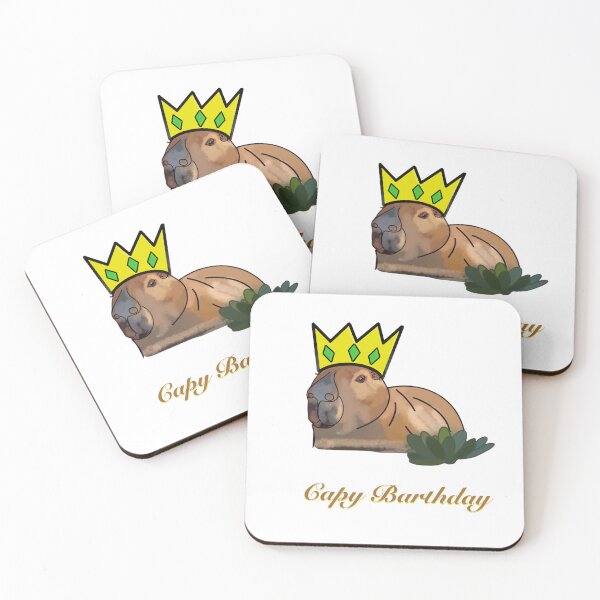 Item preview, Capy Barthday - Funny Birthday Capybara designed and sold by LisaKHafey.