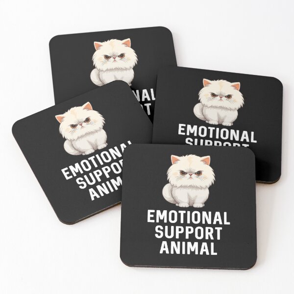 Item preview, Cat Emotional Support Animal Funny Sassy Feline Pet Humor Kitty Cats Lover Gift Kitten Birthday designed and sold by DogLover332.