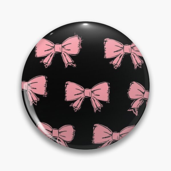 Item preview, Pink bow pattern on black – Coquette Bow Pattern Aesthetic Design designed and sold by LAtelierNoir.