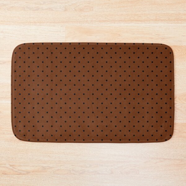 Item preview, Black Small Polka Dots On Brown designed and sold by POLKAIWERX.