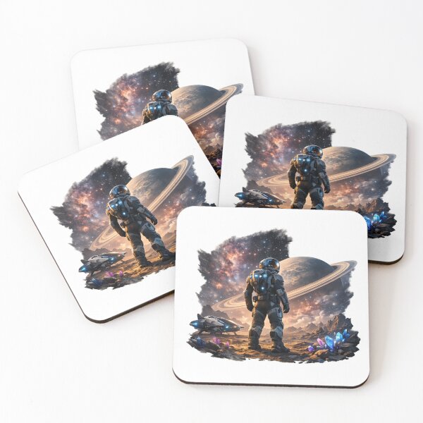 Item preview, Futuristic Space Explorer Astronaut – Sci-Fi Galaxy Planet Adventure Design designed and sold by ArtWaveStudio8.