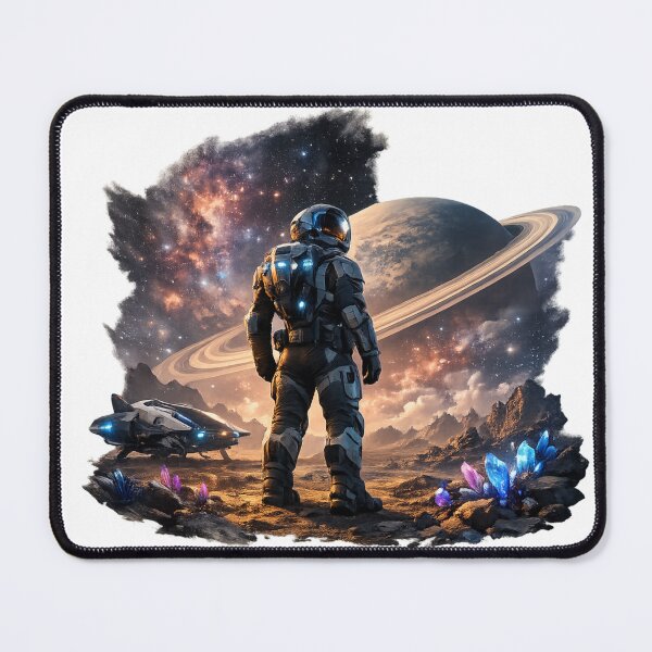 Item preview, Futuristic Space Explorer Astronaut – Sci-Fi Galaxy Planet Adventure Design designed and sold by ArtWaveStudio8.
