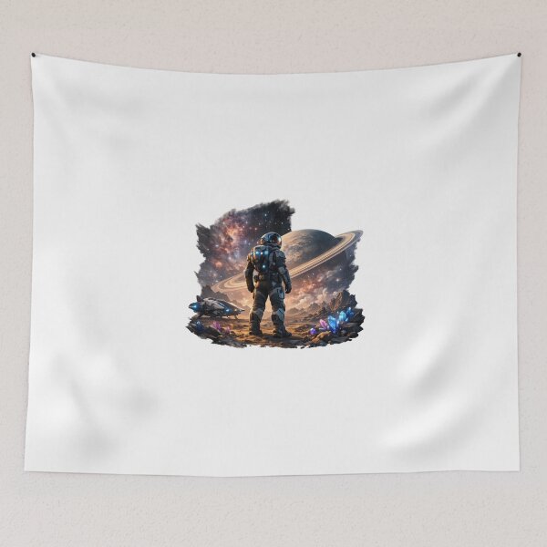 Item preview, Futuristic Space Explorer Astronaut – Sci-Fi Galaxy Planet Adventure Design designed and sold by ArtWaveStudio8.