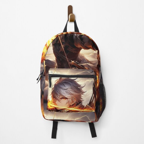 Item preview, Epic Anime Archer with Flaming Arrow | Dark Fantasy Art designed and sold by MouradStudio.