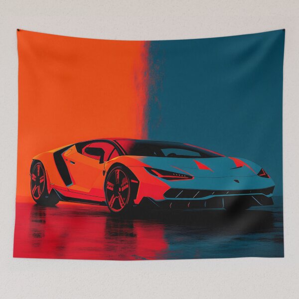 Item preview, Pop Art Lamborghini Centenario – Italian Hypercar Artwork designed and sold by AutoPopStudio.