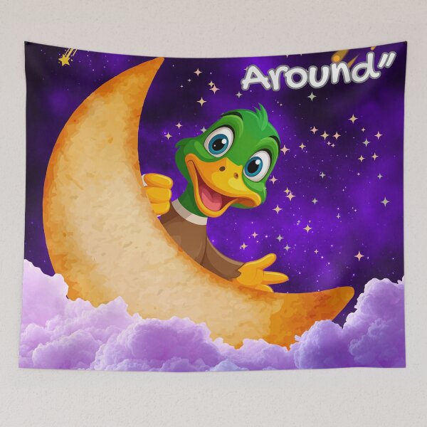 Item preview, Just Ducking Around Funny Duck Cartoon designed and sold by ikaysCreative.