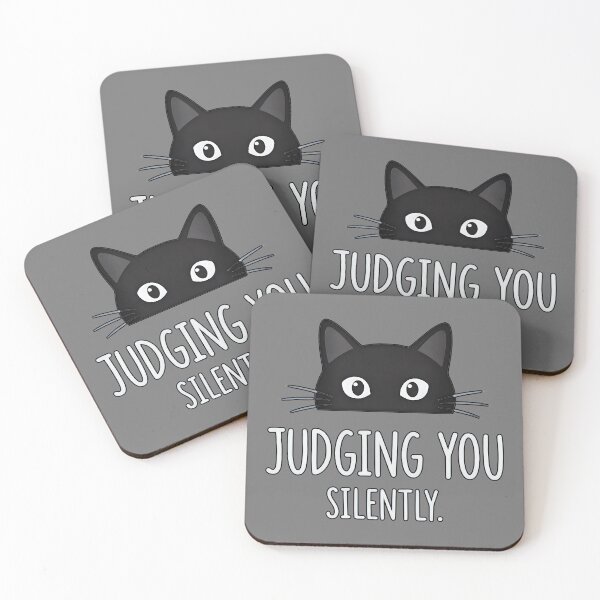 Item preview, Judging You Silently Cat  designed and sold by friedcactstudio.