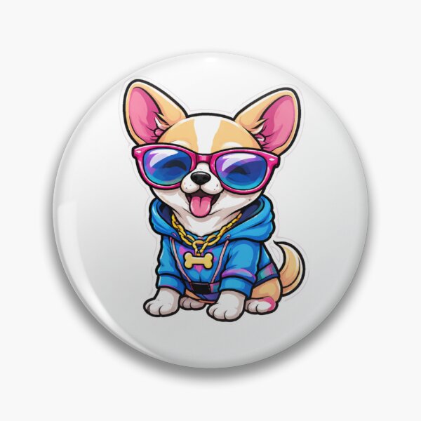 Item preview, Hip-Hop Corgi in Colorful Streetwear designed and sold by Iuqiune.