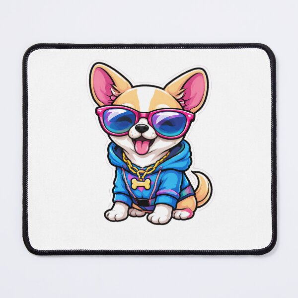 Item preview, Hip-Hop Corgi in Colorful Streetwear designed and sold by Iuqiune.