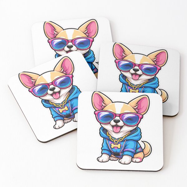 Item preview, Hip-Hop Corgi in Colorful Streetwear designed and sold by Iuqiune.
