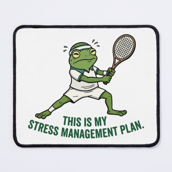 Item preview, Tennis Frog Athlete Illustration designed and sold by Floomart.