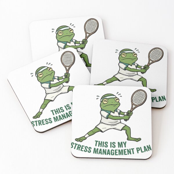Item preview, Tennis Frog Athlete Illustration designed and sold by Floomart.