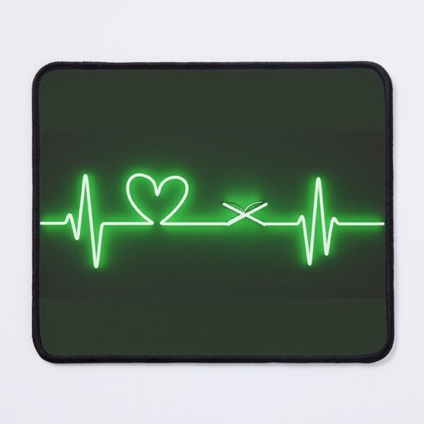 Item preview, Neon Green Quran Heartbeat – Modern Islamic Cyberpunk Lifeline designed and sold by D-Islamic.