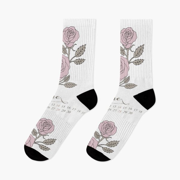 Item preview, Pink Rose birth month flower for june calendar June  designed and sold by storieslanguage.