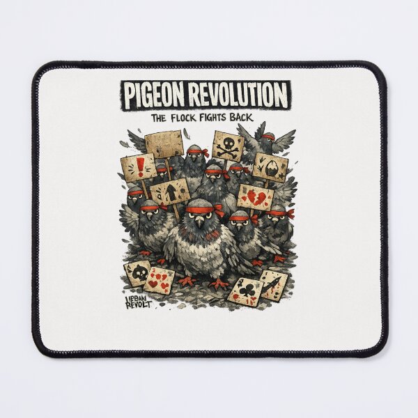 Item preview, Pigeon Revolution The Flock Fights Back Bird Lover Protest Rebellion designed and sold by Pawsome Quotes.