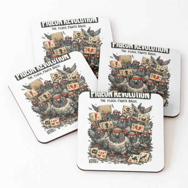 Item preview, Pigeon Revolution The Flock Fights Back Bird Lover Protest Rebellion designed and sold by Pawsome Quotes.