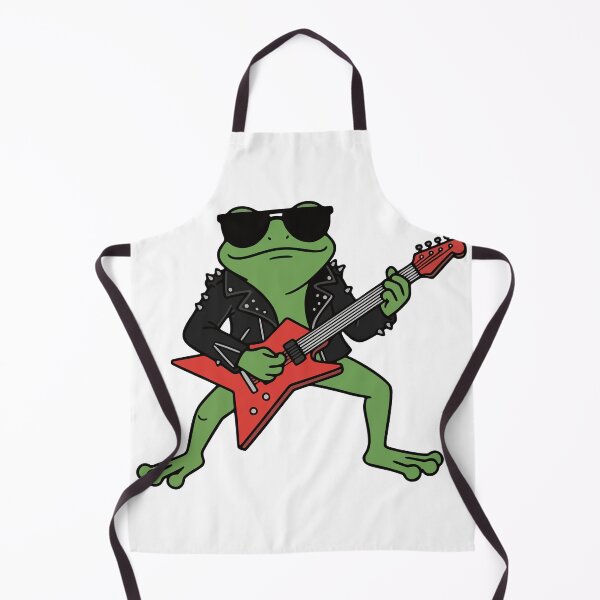 Item preview, Rockstar Frog Playing Electric Guitar designed and sold by Floomart.