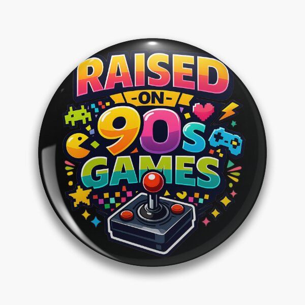 Item preview, Raised on 90s Games  Retro Gamer Arcade Pixel Gaming designed and sold by athenaVart.