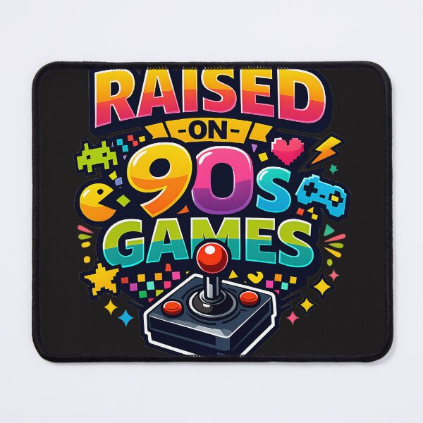 Item preview, Raised on 90s Games  Retro Gamer Arcade Pixel Gaming designed and sold by athenaVart.