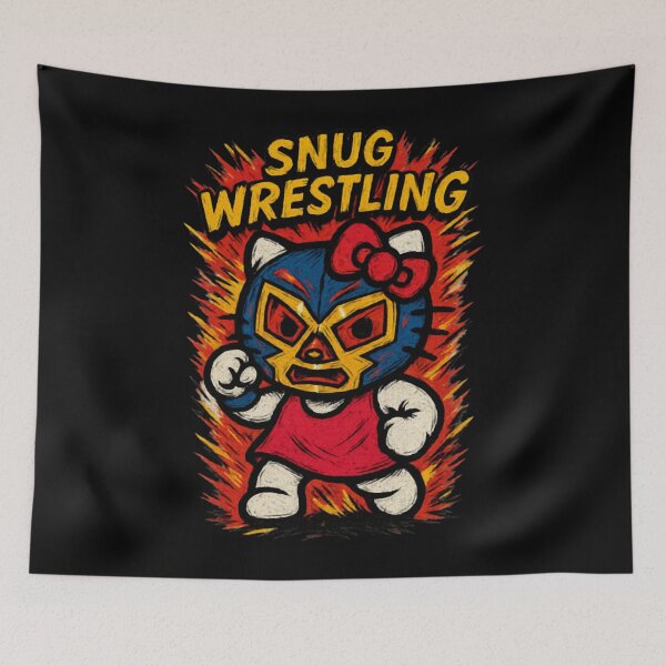 Item preview, Lucha Kitty Snug Wrestling Edition designed and sold by SantanaStory.