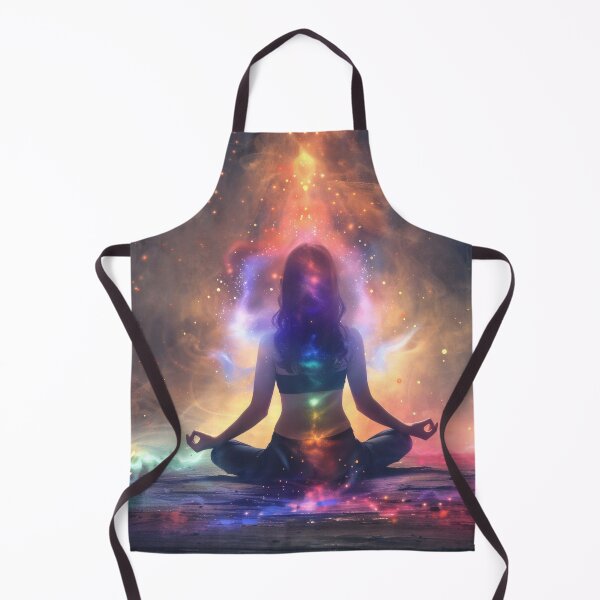 Item preview, Meditation in the Cosmos – Spiritual Chakra Energy and Yoga Design designed and sold by CosmicGlyph.